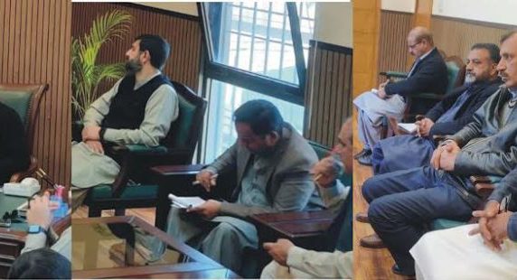 وزیراعظم آزاد کشمیر کی ہدایات پر مظفرآباد کو خوبصورت بنانے کے لیے چیف انجینئر تعمیراتِ عامہ کا اعلیٰ سطحی اجلاس