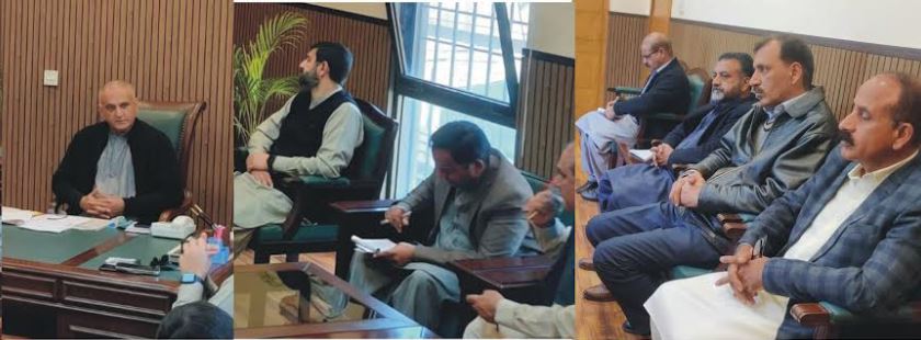 وزیراعظم آزاد کشمیر کی ہدایات پر مظفرآباد کو خوبصورت بنانے کے لیے چیف انجینئر تعمیراتِ عامہ کا اعلیٰ سطحی اجلاس