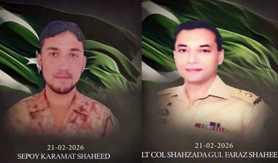 فورسز کے قافلے پر فتنہ الخوارج کا حملہ، پاک فوج کے لیفٹیننٹ کرنل اور سپاہی شہید